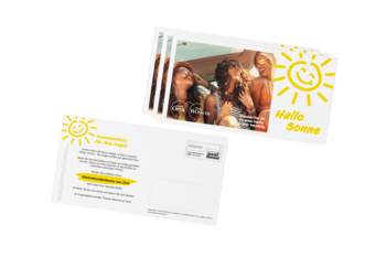 Werbepostkarte personalisiert Görlitz Sonnenbrillenaktion Augenoptik Wünsche 2020
